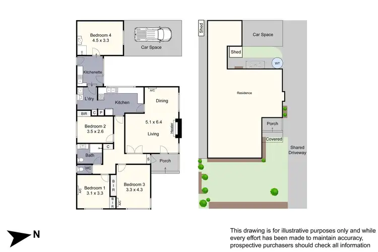 Floorplan of Homely unit listing, 1/6 Davidson Street, Springvale VIC 3171
