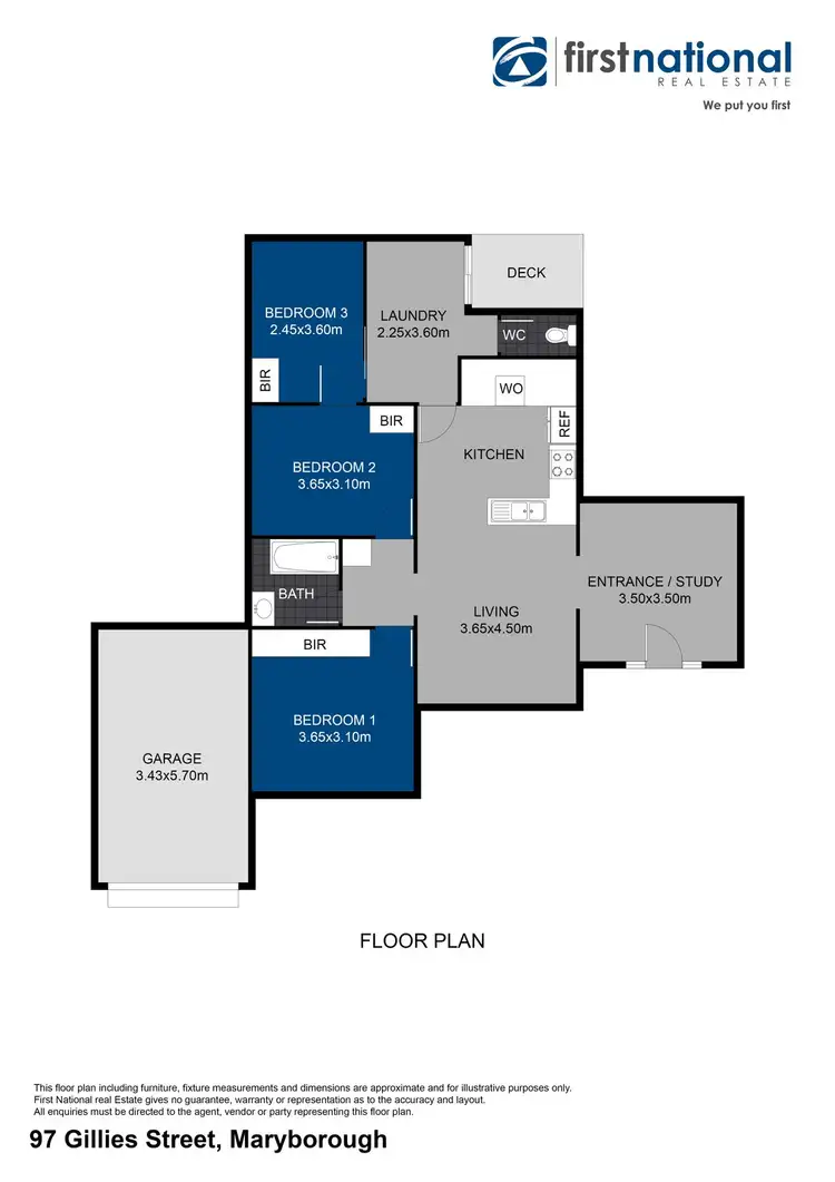 Floorplan of Homely house listing, 97 Gillies Street, Maryborough VIC 3465