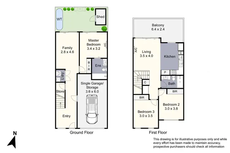 Floorplan of Homely townhouse listing, 18 Mulberry Grove, Keysborough VIC 3173