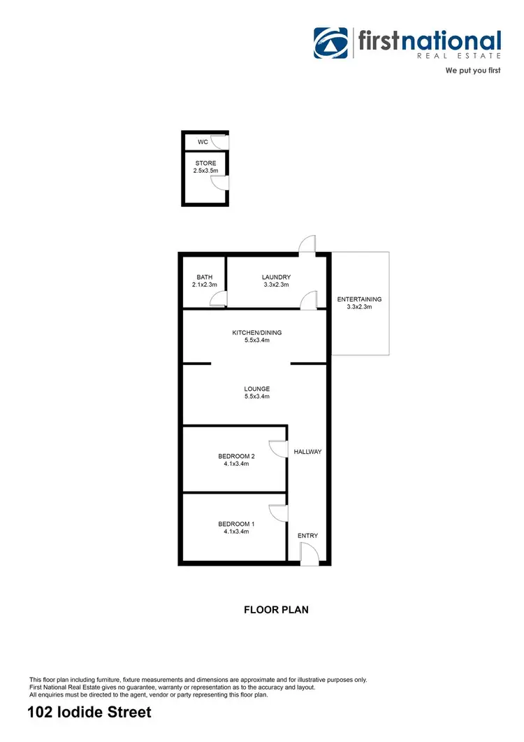 Floorplan of Homely house listing, 102 Iodide Street, Broken Hill NSW 2880