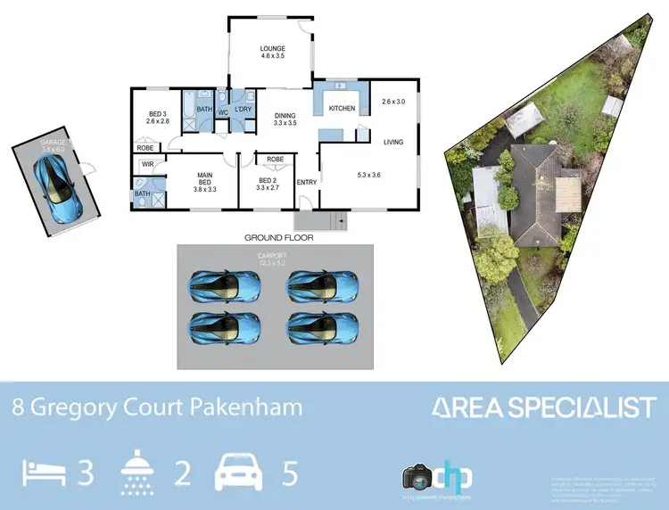Floorplan of Homely house listing, 8 Gregory Court, Pakenham VIC 3810