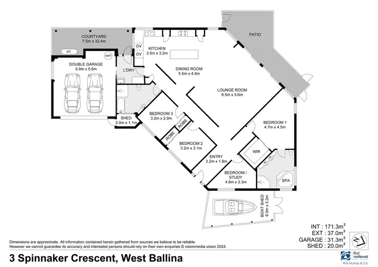 Floorplan of Homely house listing, 3 Spinnaker Crescent, West Ballina NSW 2478