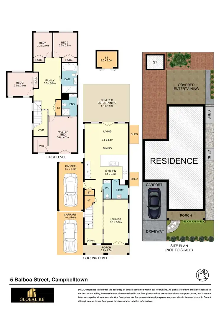 Floorplan of Homely house listing, 5 Balboa Street, Campbelltown NSW 2560