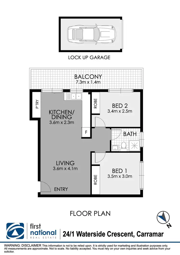 Floorplan of Homely unit listing, 24/1 Waterside Crescent, Carramar NSW 2163