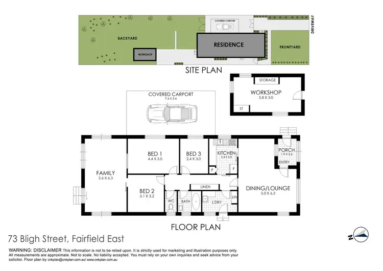 Floorplan of Homely house listing, 73-75 Bligh Street, Fairfield East NSW 2165