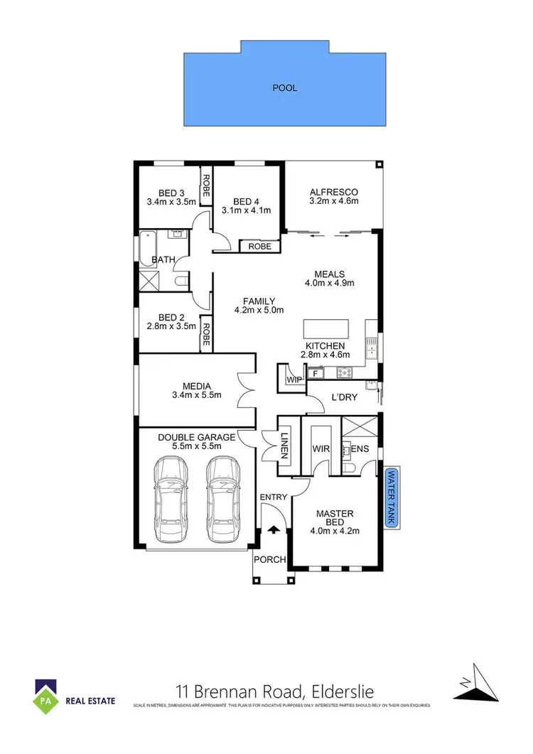 Floorplan of Homely house listing, 11 Brennan Road, Elderslie NSW 2570