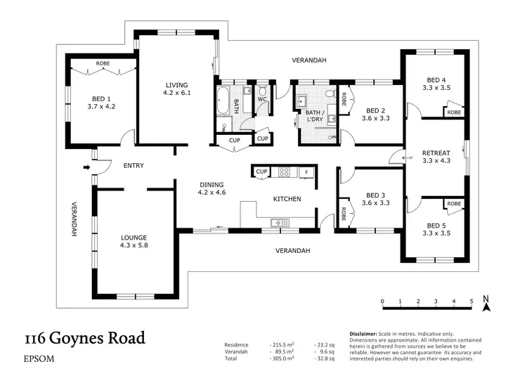 Floorplan of Homely house listing, 116 Goynes Road, Epsom VIC 3551