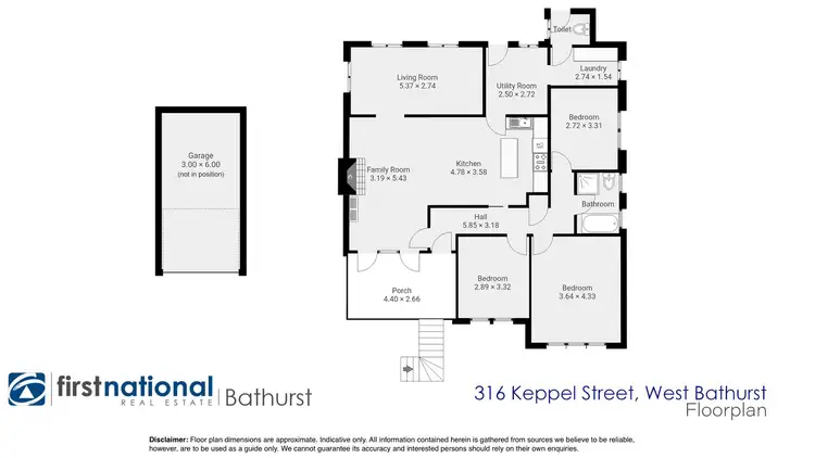 Floorplan of Homely house listing, 316 Keppel Street, West Bathurst NSW 2795