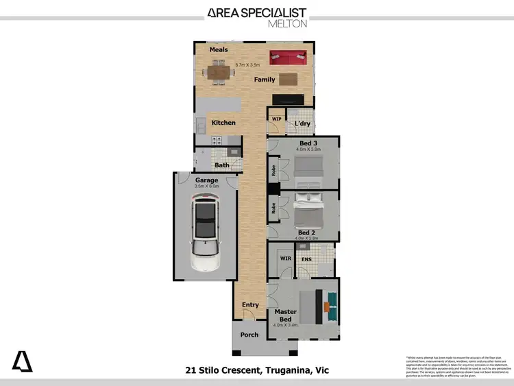 Floorplan of Homely house listing, 21 Stilo Crescent, Truganina VIC 3029