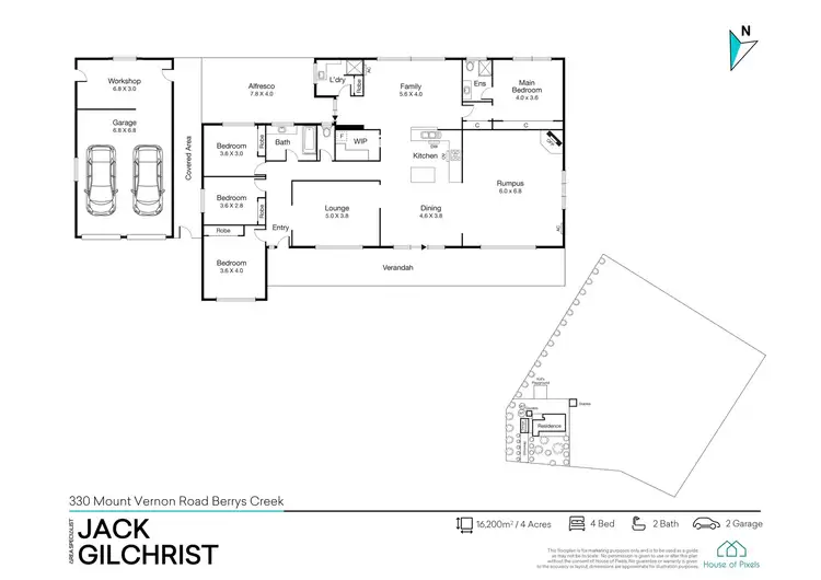 Floorplan of Homely rural property listing, 330 Mount Vernon Road, Berrys Creek VIC 3953
