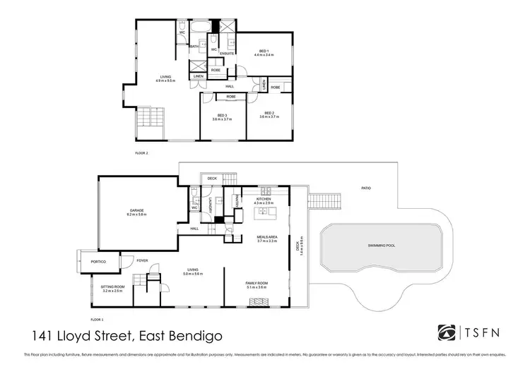 Floorplan of Homely house listing, 141 LLOYD STREET, East Bendigo VIC 3550