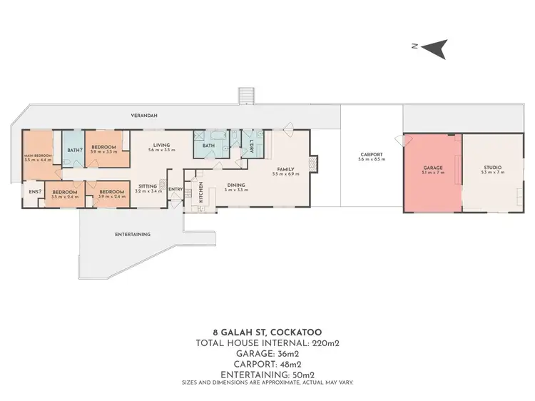 Floorplan of Homely house listing, 8 Galah Street, Cockatoo VIC 3781