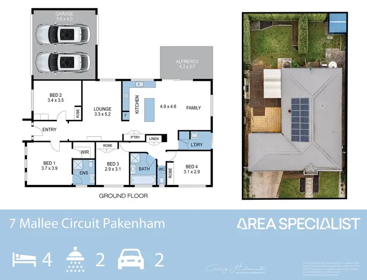 Floorplan of Homely house listing, 7 Mallee Circuit, Pakenham VIC 3810