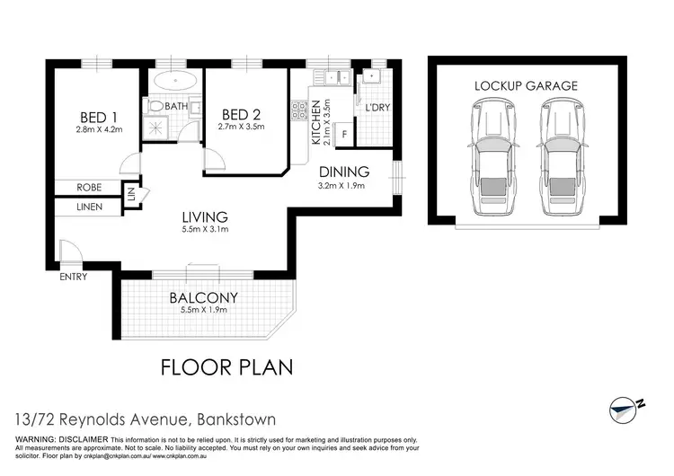Floorplan of Homely unit listing, 13/72 Reynolds Avenue, Bankstown NSW 2200