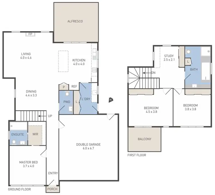 Floorplan of Homely house listing, 14 Masthead Way, Werribee South VIC 3030