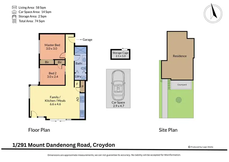 Floorplan of Homely apartment listing, G01/291 Mt Dandenong Road, Croydon VIC 3136