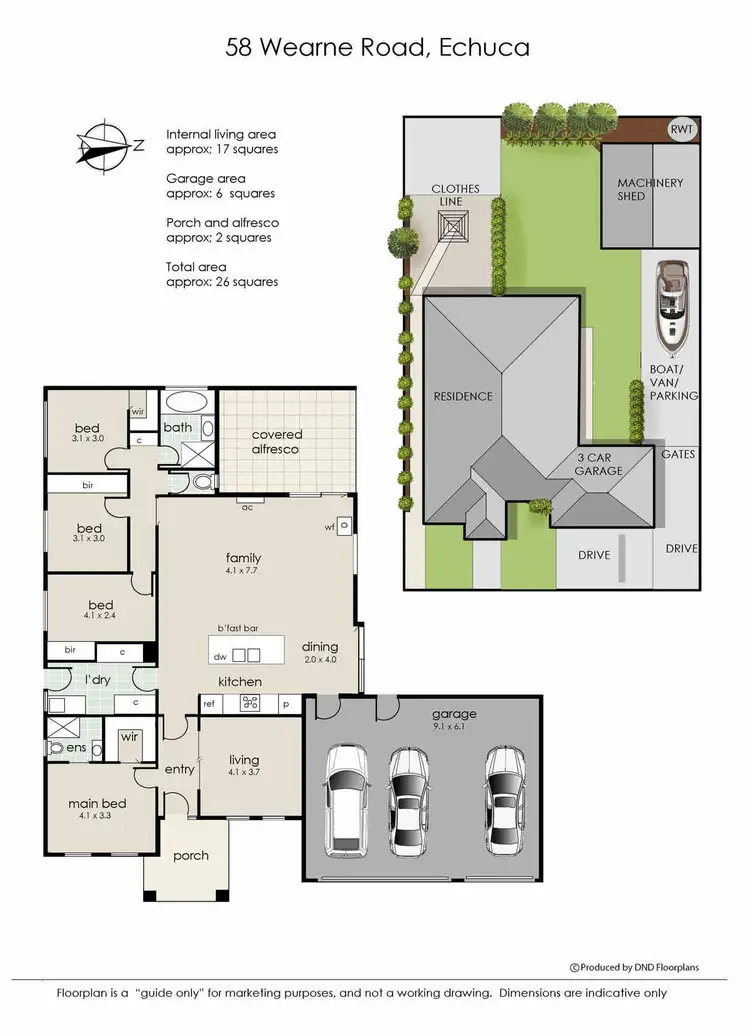 Floorplan of Homely house listing, 58 Wearne Road, Echuca VIC 3564