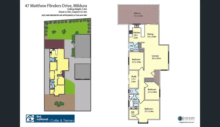 Floorplan of Homely house listing, 47 Matthew Flinders Drive, Mildura VIC 3500