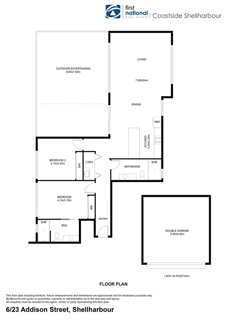 Floorplan of Homely unit listing, 6/23 Addison Street, Shellharbour NSW 2529