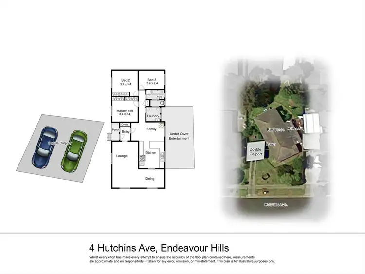 Floorplan of Homely house listing, 4 Hutchins Avenue, Endeavour Hills VIC 3802