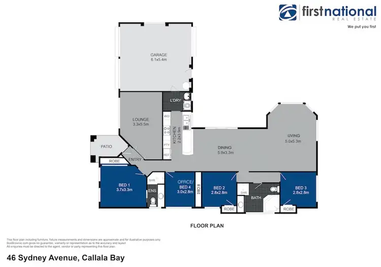 Floorplan of Homely house listing, 46 Sydney Avenue, Callala Bay NSW 2540