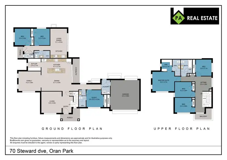 Floorplan of Homely house listing, 70 Steward Drive, Oran Park NSW 2570