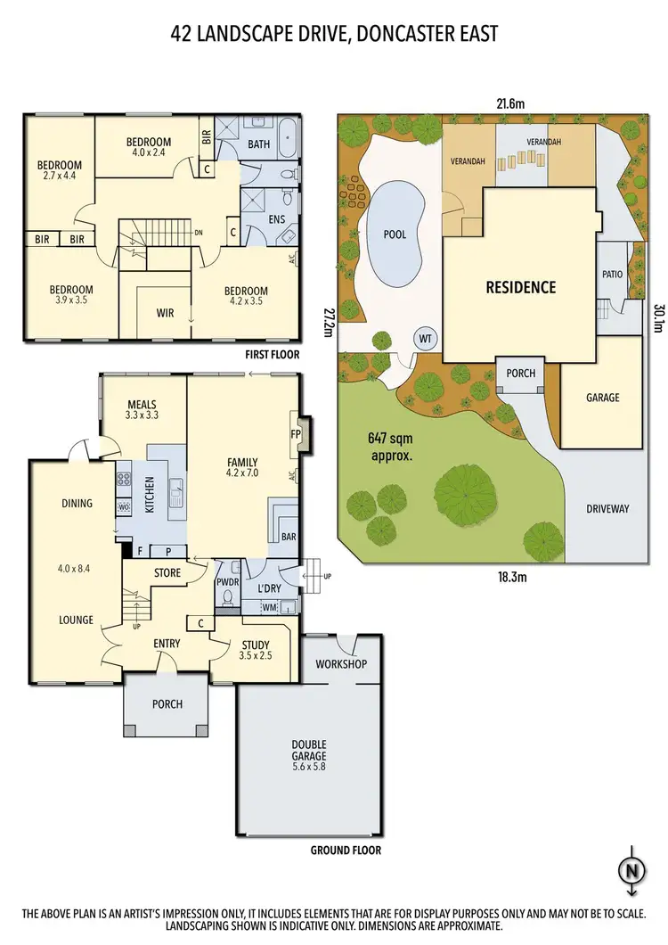 Floorplan of Homely house listing, 42 Landscape Drive, Doncaster East VIC 3109