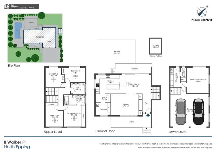 Floorplan of Homely house listing, 8 Walker Place, North Epping NSW 2121