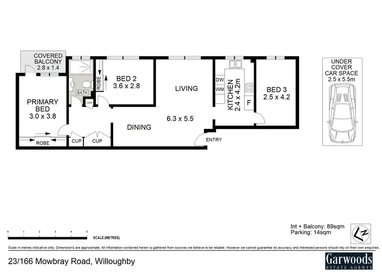 Floorplan of Homely apartment listing, 23/166 Mowbray Road, Willoughby NSW 2068