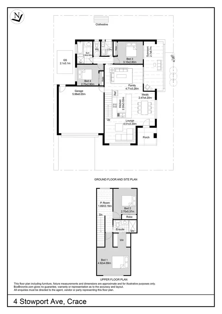 Floorplan of Homely house listing, 4 Stowport Avenue, Crace ACT 2911