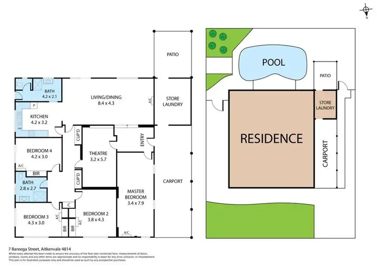 Floorplan of Homely house listing, 7 Bareega Street, Aitkenvale QLD 4814