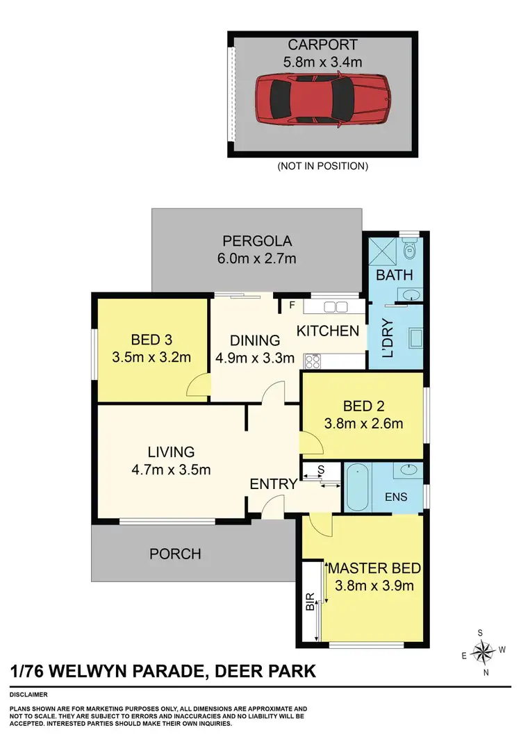 Floorplan of Homely house listing, 1/76 Welwyn Parade, Deer Park VIC 3023