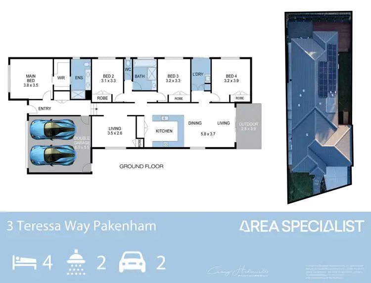 Floorplan of Homely house listing, 3 Teressa Way, Pakenham VIC 3810