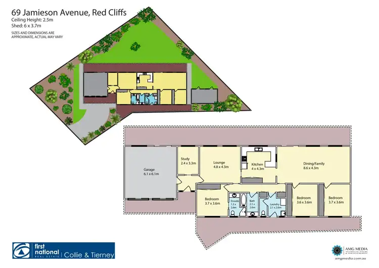 Floorplan of Homely house listing, 69 Jamieson Avenue, Red Cliffs VIC 3496