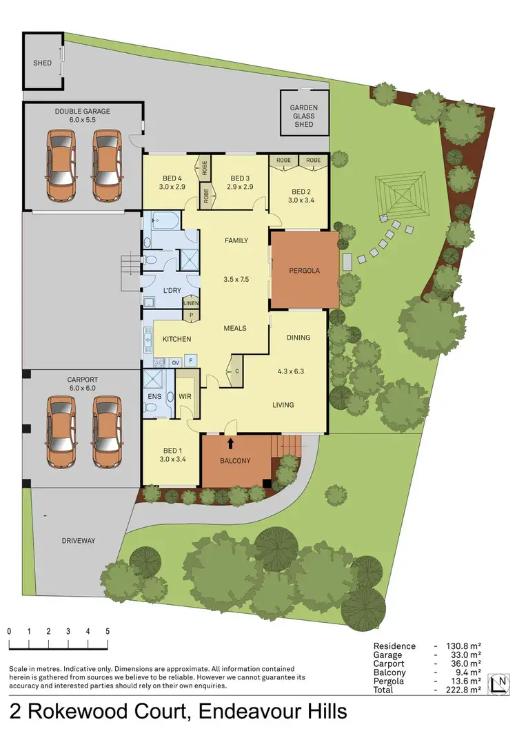 Floorplan of Homely house listing, 2 Rokewood Court, Endeavour Hills VIC 3802