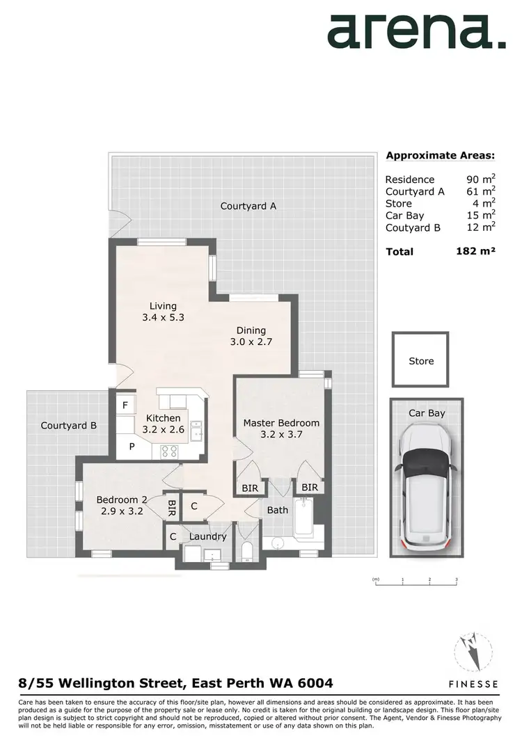 Floorplan of Homely apartment listing, 8/55 Wellington Street, East Perth WA 6004