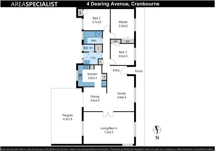 Floorplan of Homely house listing, 4 Dearing Avenue, Cranbourne VIC 3977