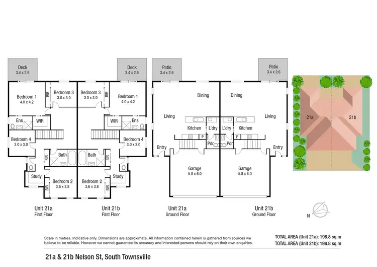 Floorplan of Homely semi-detached listing, 21 Nelson, South Townsville QLD 4810