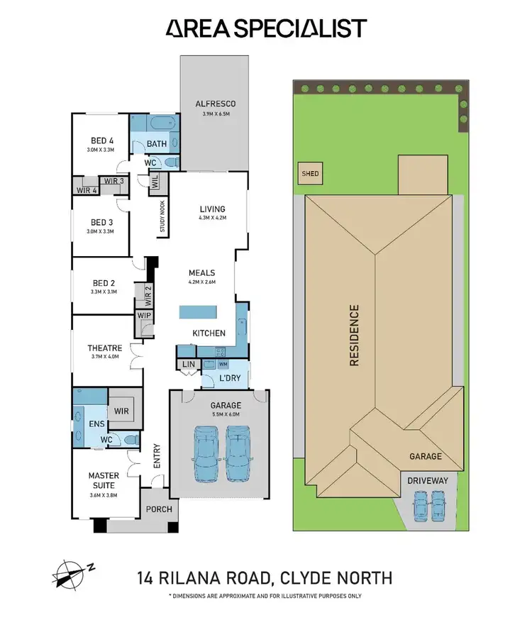 Floorplan of Homely house listing, 14 Rilana Road, Clyde North VIC 3978