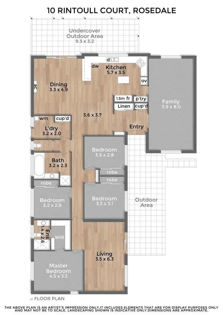 Floorplan of Homely house listing, 10 Rintoull Court, Rosedale VIC 3847