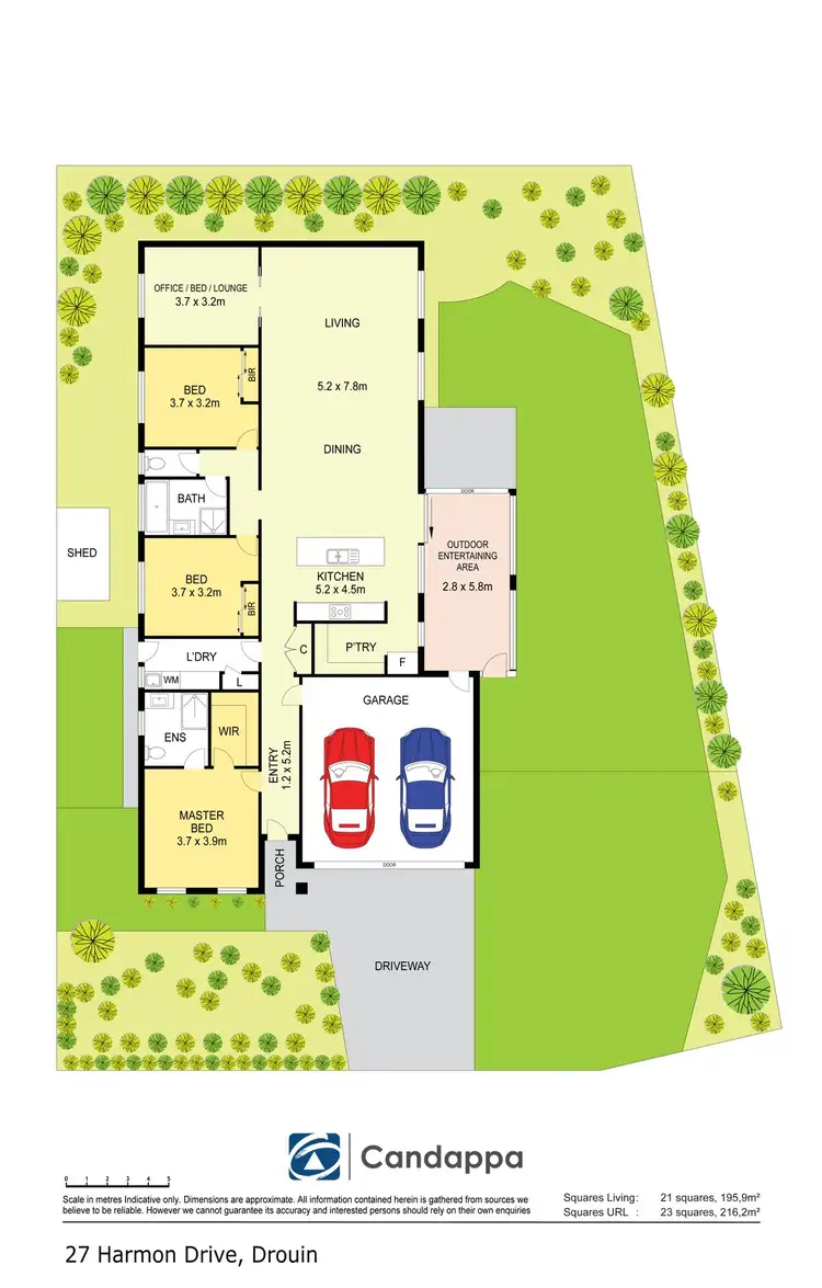 Floorplan of Homely house listing, 27 Harmon Drive, Drouin VIC 3818
