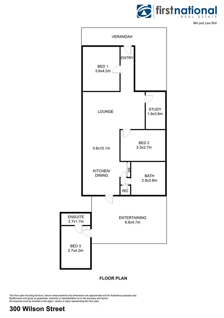 Floorplan of Homely house listing, 300 Wilson Street, Broken Hill NSW 2880