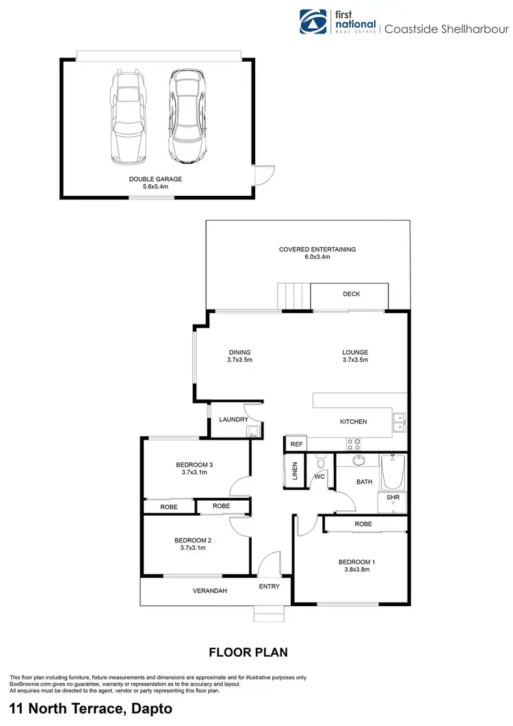 Floorplan of Homely house listing, 11 North Terrace, Dapto NSW 2530