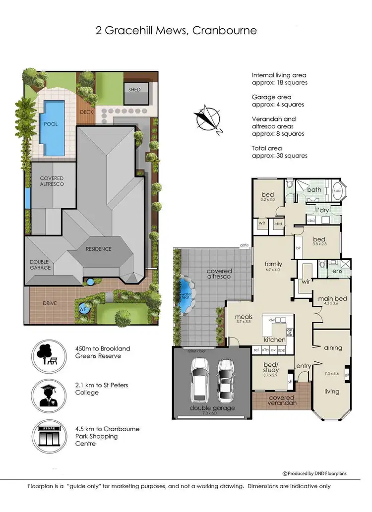 Floorplan of Homely house listing, 2 Gracehill Mews, Cranbourne VIC 3977