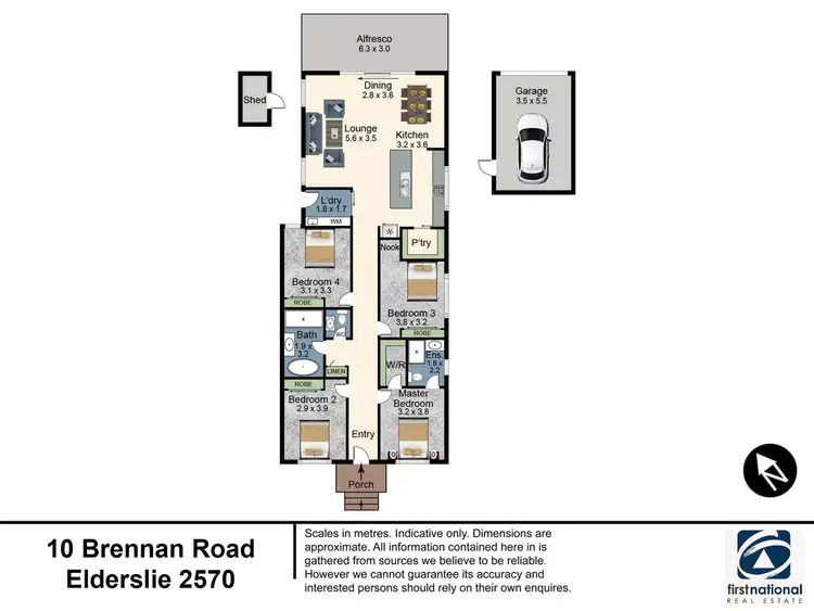 Floorplan of Homely house listing, 10 Brennan Road, Elderslie NSW 2570