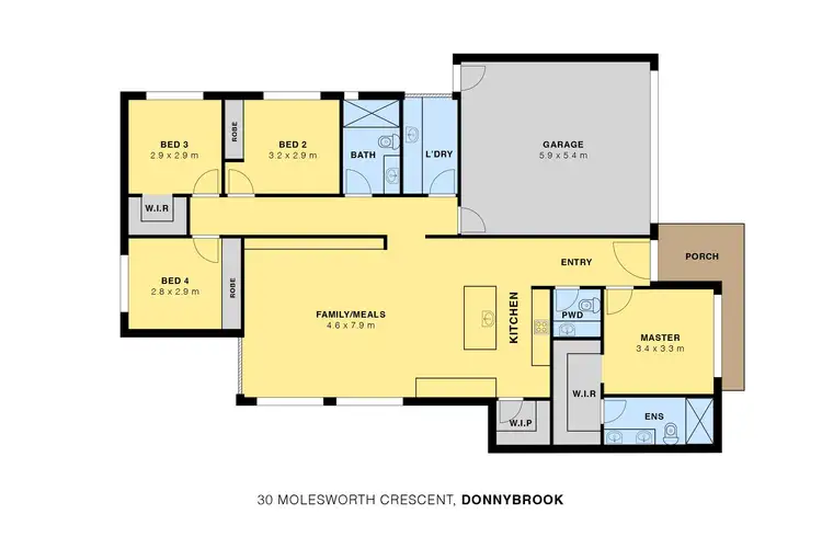 Floorplan of Homely house listing, 30 Molesworth Crescent, Donnybrook VIC 3064