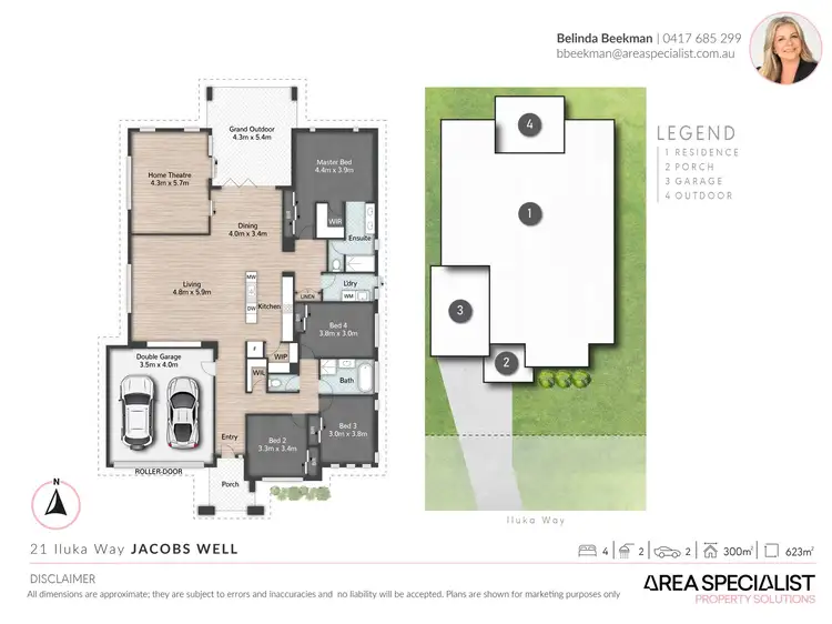 Floorplan of Homely house listing, 21 Iluka Way, Jacobs Well QLD 4208