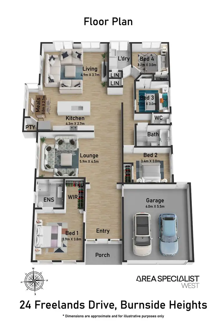 Floorplan of Homely house listing, 24 Freelands Drive, Burnside Heights VIC 3023