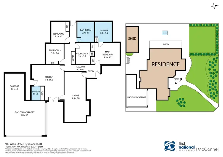 Floorplan of Homely house listing, 100 Allan Street, Kyabram VIC 3620