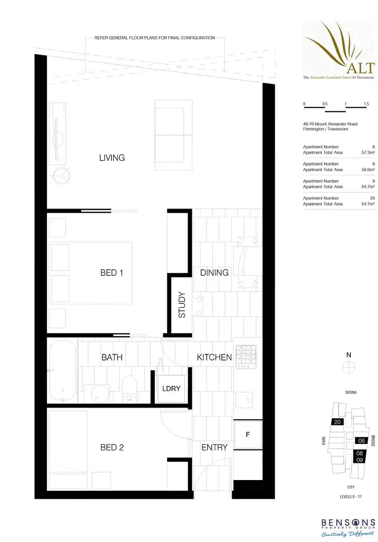 Floorplan of Homely apartment listing, 1108/18 Mt Alexander Road, Travancore VIC 3032